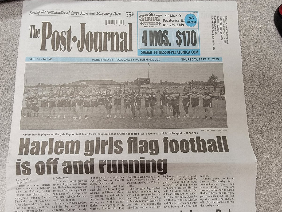 Harlem Girls flag football (@coach_dodson) on Twitter photo Thank you to the Post Journal for putting the team on the front page!!! <a href="/HarlemHuskiesAD/">HuskieNation</a>
<a href="/usnikefootball/">Nike Football</a> <a href="/USAFootball/">USA Football</a> <a href="/NFLFLAG/">NFL FLAG</a> <a href="/Silva321FUTP60/">Gustavo Silva</a> <a href="/nflplayfootball/">NFL Play Football</a> <a href="/BearsOutreach/">Chicago Bears</a> Thank you to the Post Journal for putting the team on the front page!!! <a href="/HarlemHuskiesAD/">HuskieNation</a>
<a href="/usnikefootball/">Nike Football</a> <a href="/USAFootball/">USA Football</a> <a href="/NFLFLAG/">NFL FLAG</a> <a href="/Silva321FUTP60/">Gustavo Silva</a> <a href="/nflplayfootball/">NFL Play Football</a> <a href="/BearsOutreach/">Chicago Bears</a>