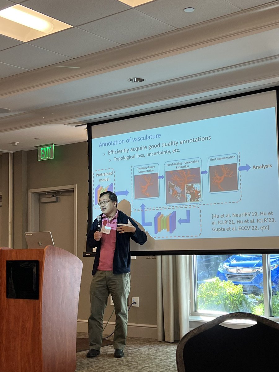 sbubmi's tweet photo. Prof @ChaoChenSBU presenting some exciting work on developing topology-driven segmentation tools and biomarkers @IEDMSBU #iedmworkshop @SBUResearch @CEASSBU @sbubmi https://t.co/gfeohPCMiC