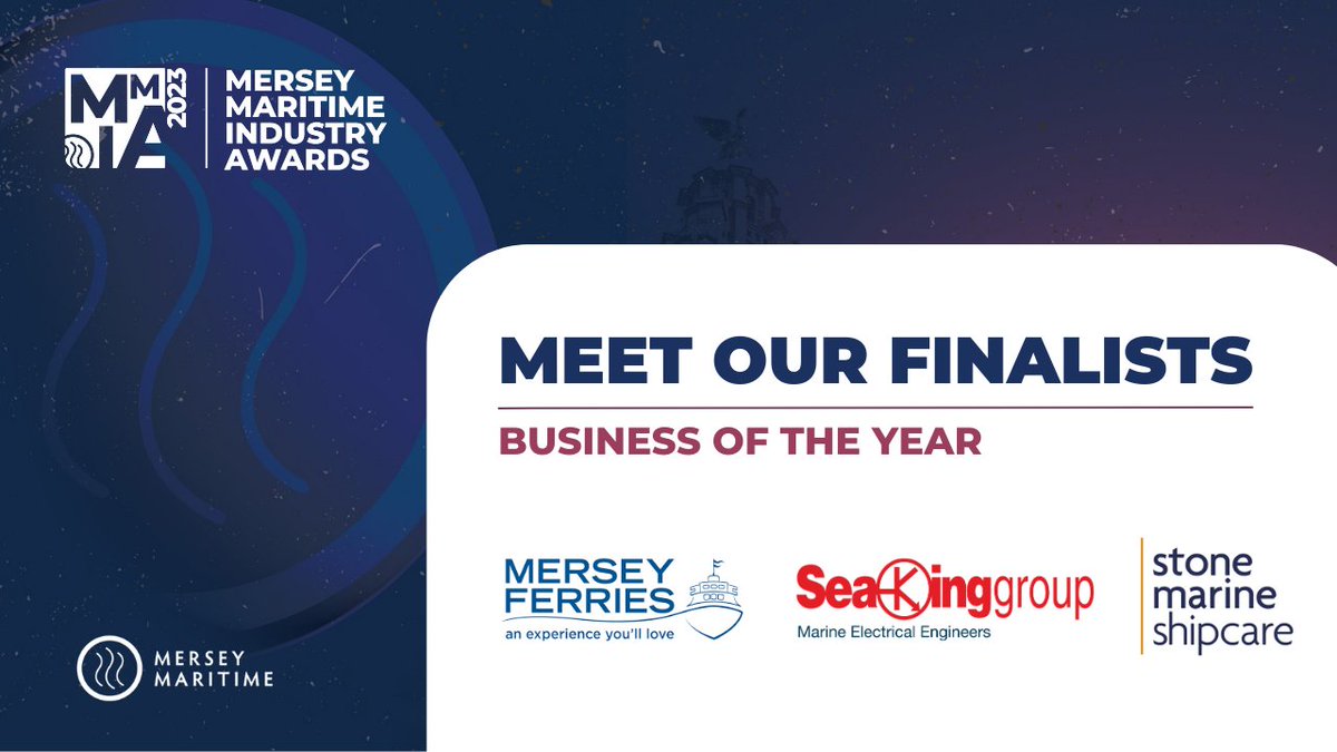 Mersey_Maritime's tweet photo. Meet our 'Business of the Year' finalists! 

- @MerseyFerries
- @SeaKingGroup
- @StoneMarineShip 

Book your place 🎫: https://t.co/BqCzO8aNrn https://t.co/khUcoKpyXl