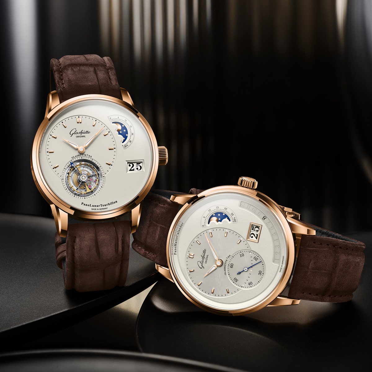 G_O_Manufactory's tweet photo. Two masterpieces, one family – our PanoLunarTourbillon and the PanoMaticCalendar are characterized by the highest craftsmanship, technical sophistication and timeless beauty. #PTBTO
"PanoLunarTourbillon": https://t.co/TzWFVRh3K2
"PanoMaticCalendar": https://t.co/l3nbImNZoB https://t.co/dsuydE3fe4