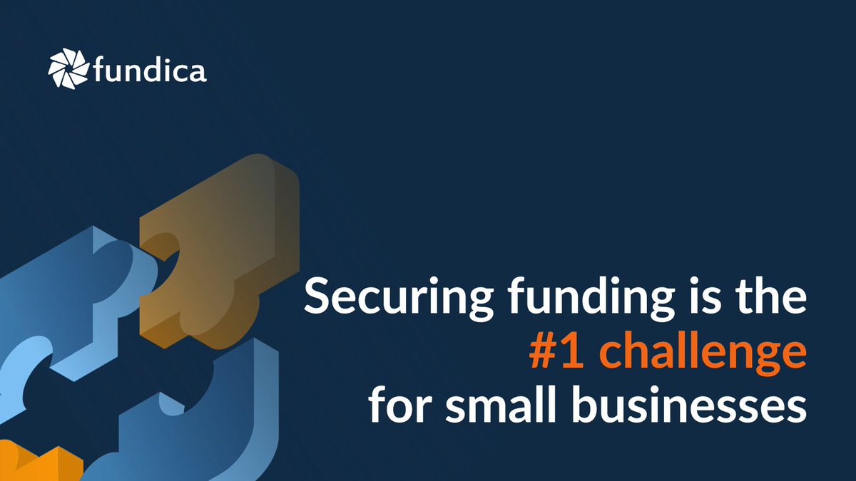 Securing funding is the #1 challenge, according to almost 1000 SMB respondents from our latest survey.

Learn how the Fundica solution enables entrepreneur support organizations to help SMBs overcome this: hubs.ly/Q022_vbb0

Read our survey: hubs.ly/Q022_rw60