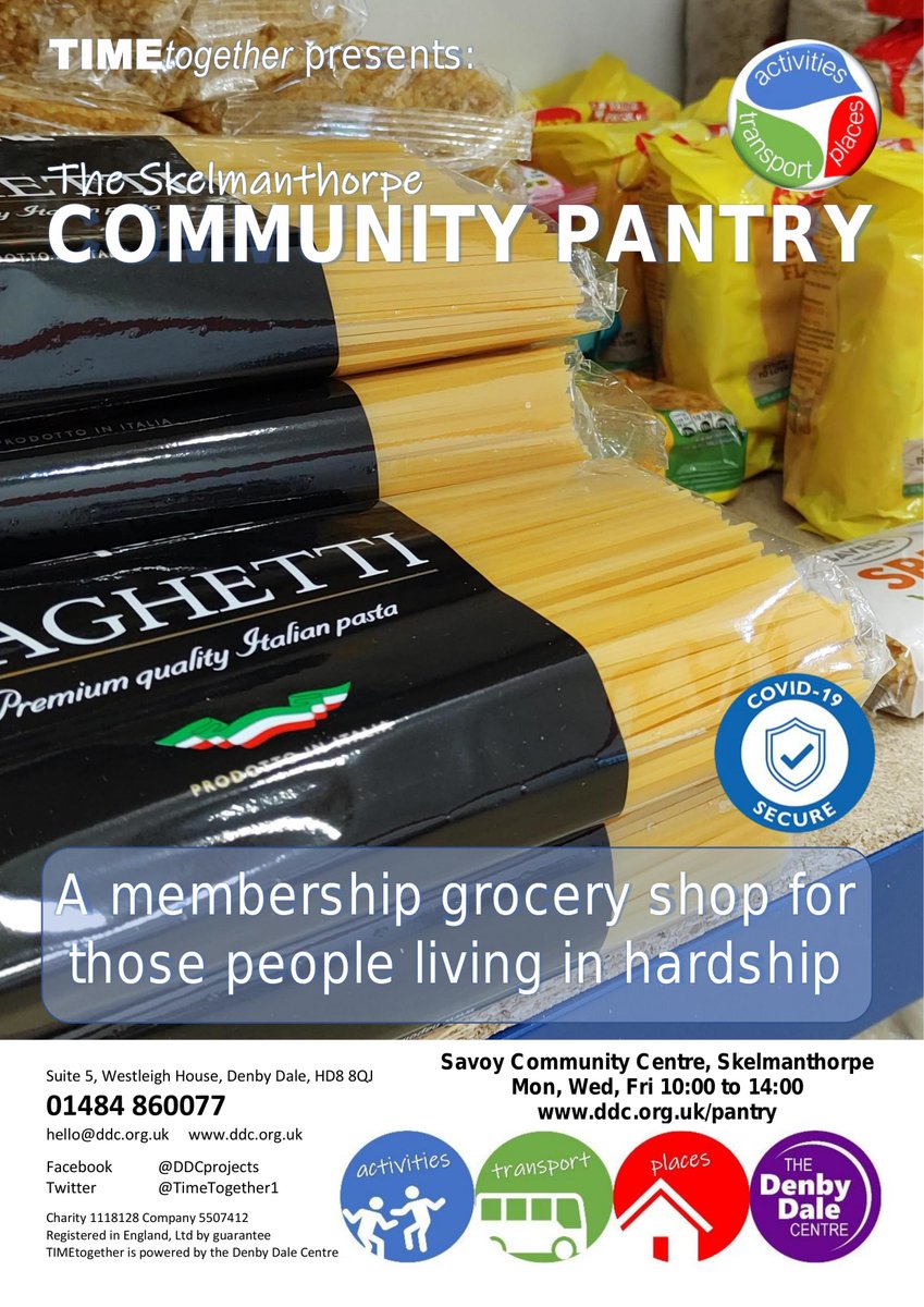 All Donations welcome call our helpline 01484 860077 to find out more. We are open 10am to 2pm Monday Wednesday and Friday. #caringcommunities #kirklees #volunteer #TimeTogether ddc.org.uk