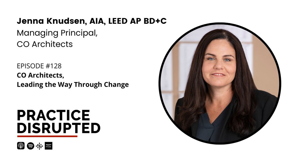 How do you shape the next chapter of an established firm, while leading a “practice into perpetuity”? Tune in for a conversation with Jenna Knudsen, Managing Principal at CO Architects, who we connected with at this year’s AIA Conference on Architecture (A’23).