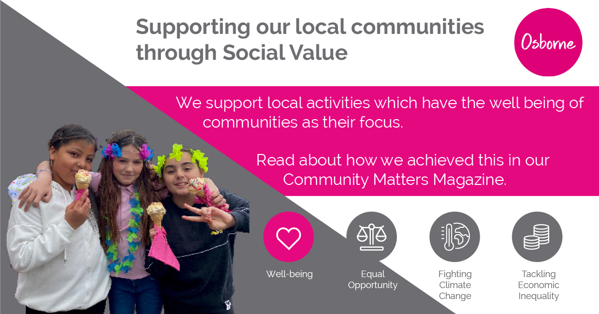 Supporting communities builds relationships across generations. Follow us at @OPSL_UK for more of our Social Value news ow.ly/mtuK50PcGal #Wellbeing #SocialValue #BuildingCommunities