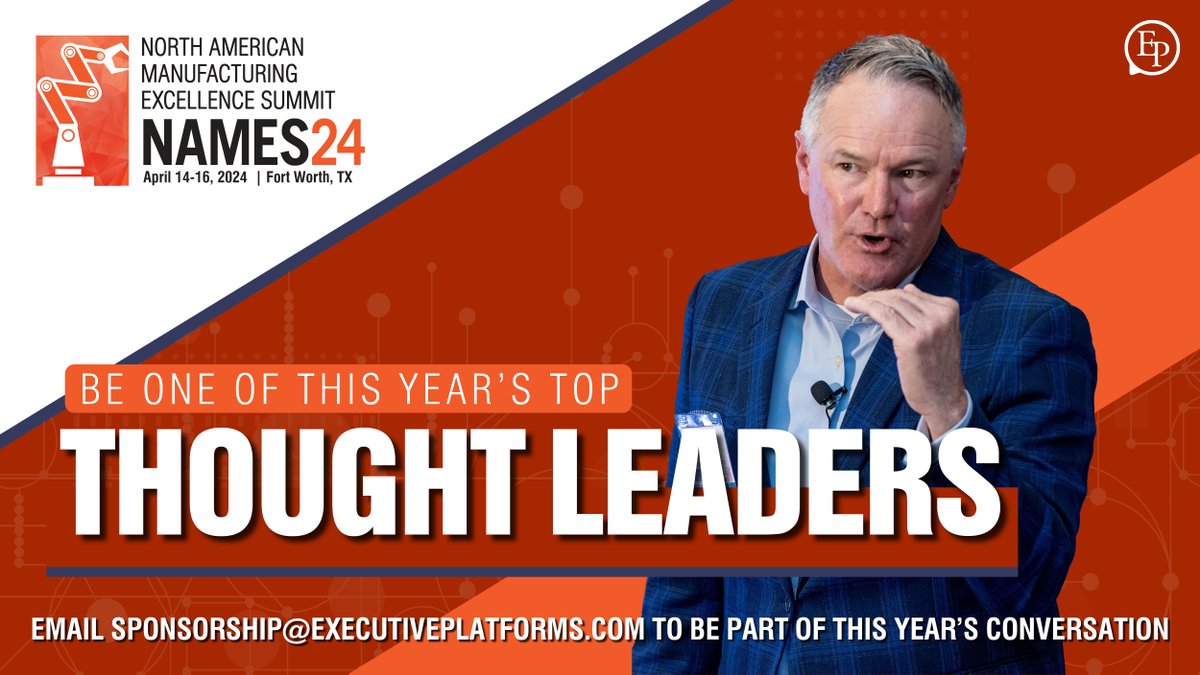 Showcase your knowledge and expertise by demonstrating why your company is a manufacturing thought leader ⭐️!

🎤 Do you have a client case study or story to tell? Learn more about sponsor speaking opportunities at bit.ly/48uo7hZ. 

#NAMES24 #Manufacturing