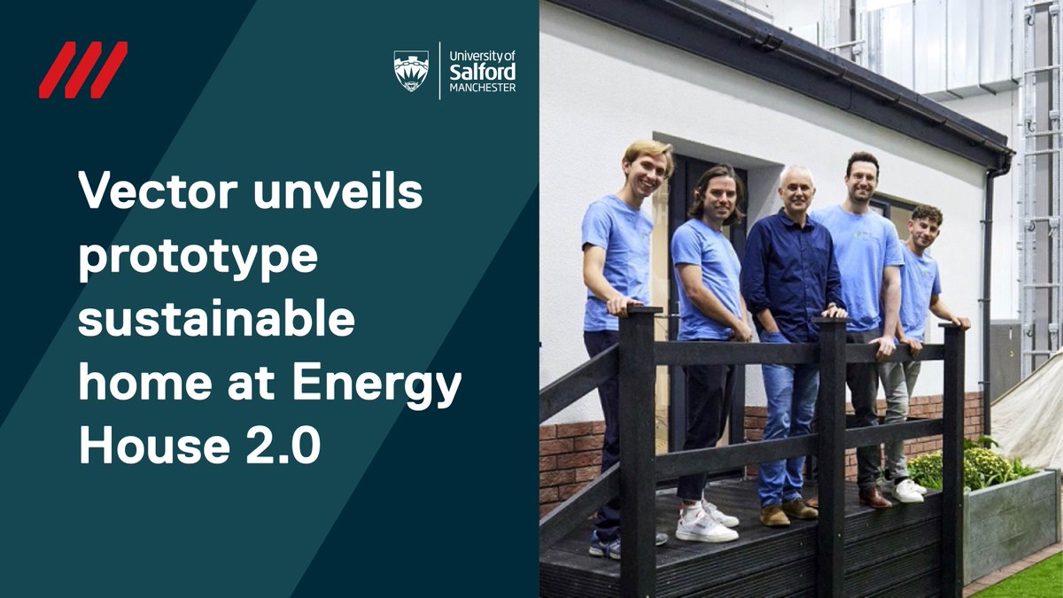 Pioneering company Vector are set to unveil prototype 'flatpack' sustainable housing-system 🏠

For more details on this ground-breaking research, read here - salford.ac.uk/news/vector-un… #SalfordUni