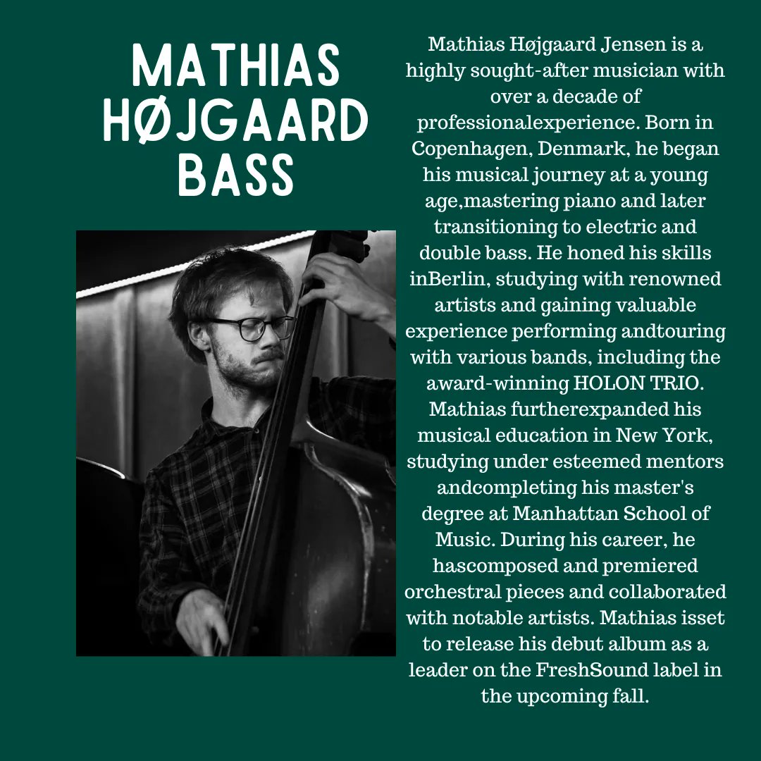We hope to see you TONIGHT for the Pablo Masis Quartet! Check out a little about the fantastic musicians we have joining us on campus. Masterclass @ 5PM in FAC102, Concert @ 7PM in BMH101.

#swosu #swosumusic #swosujazz