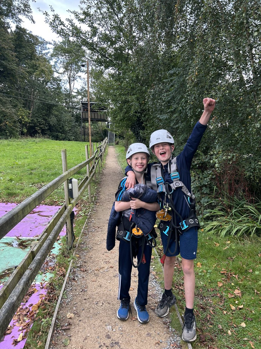 Year6TSP's tweet photo. #ValleyGroup well done boys! Everyone showing resilience in todays zip wire activity! Smiles all round https://t.co/HfLdJPwv2B