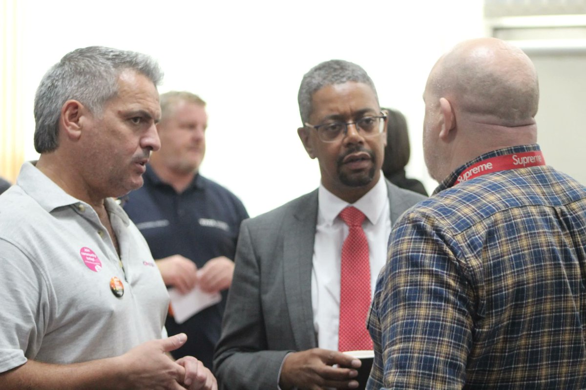 CommunityUnion's tweet photo. Thank you to @vaughangething for attending our #AdultLearningWeek event at Tata Steel to discuss the importance of adult learning in workplaces today. #CommunityLearn https://t.co/APfdgyN312