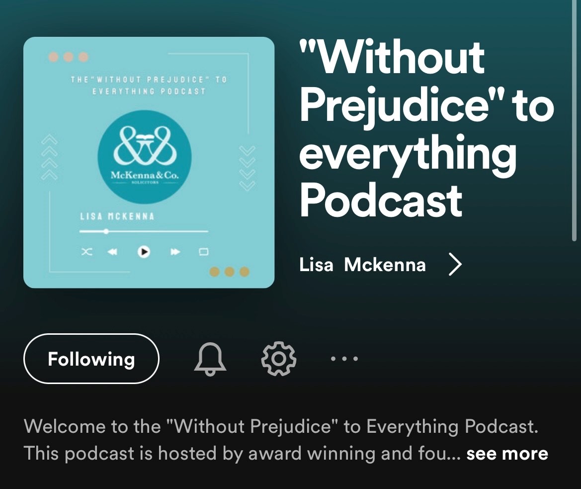Catch up on all of the "Without Prejudice" to Everything Podcast using the link below. 

Next episode out on Monday where we were joined by Laura Doyle where she gave us her advice and guidance on mortgages and the process of  switching mortgages.
open.spotify.com/show/5TGrxGXCo…

#advice