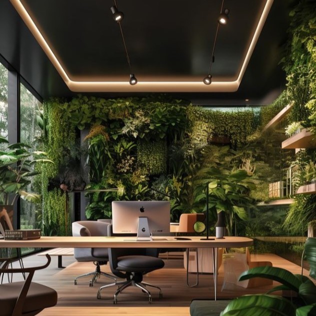 How about this for encouraging people back to the office?

#biophilicdesign #interior #workplace #workfromoffice #plants