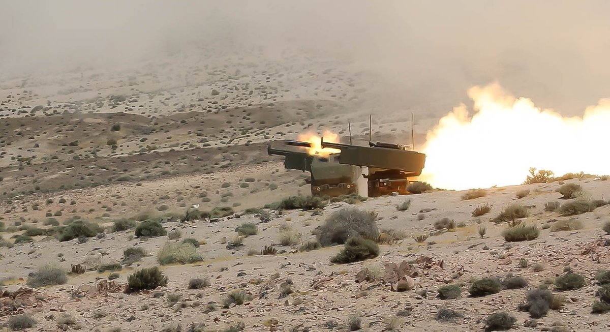 #ThrowbackThursday #HIMARS firing during Exercise Desert Tempest in Jordan. The High Mobility Artillery Rocket System provides rapidly deployable and highly accurate rocket artillery. @usarmycentral https://t.co/R3PzxSeG3a