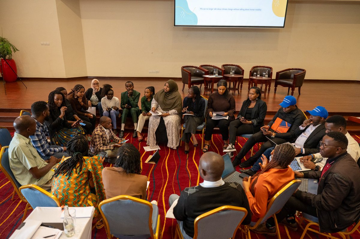 Ore_Osman1's tweet photo. During @UNmigration workshop on strengthening Africa Youth Voices on Human Mobility in the Context of Climate Change;

✅ Expansion of #KDMEEC Youth Messages 
✅ Adoption of Youth Key Messages
✅ Call of Actions by Young Leaders
✅Advocating 4 #KDMEEC 

@AmyEPope @IOMRONairobi https://t.co/M3k8qnyO2q