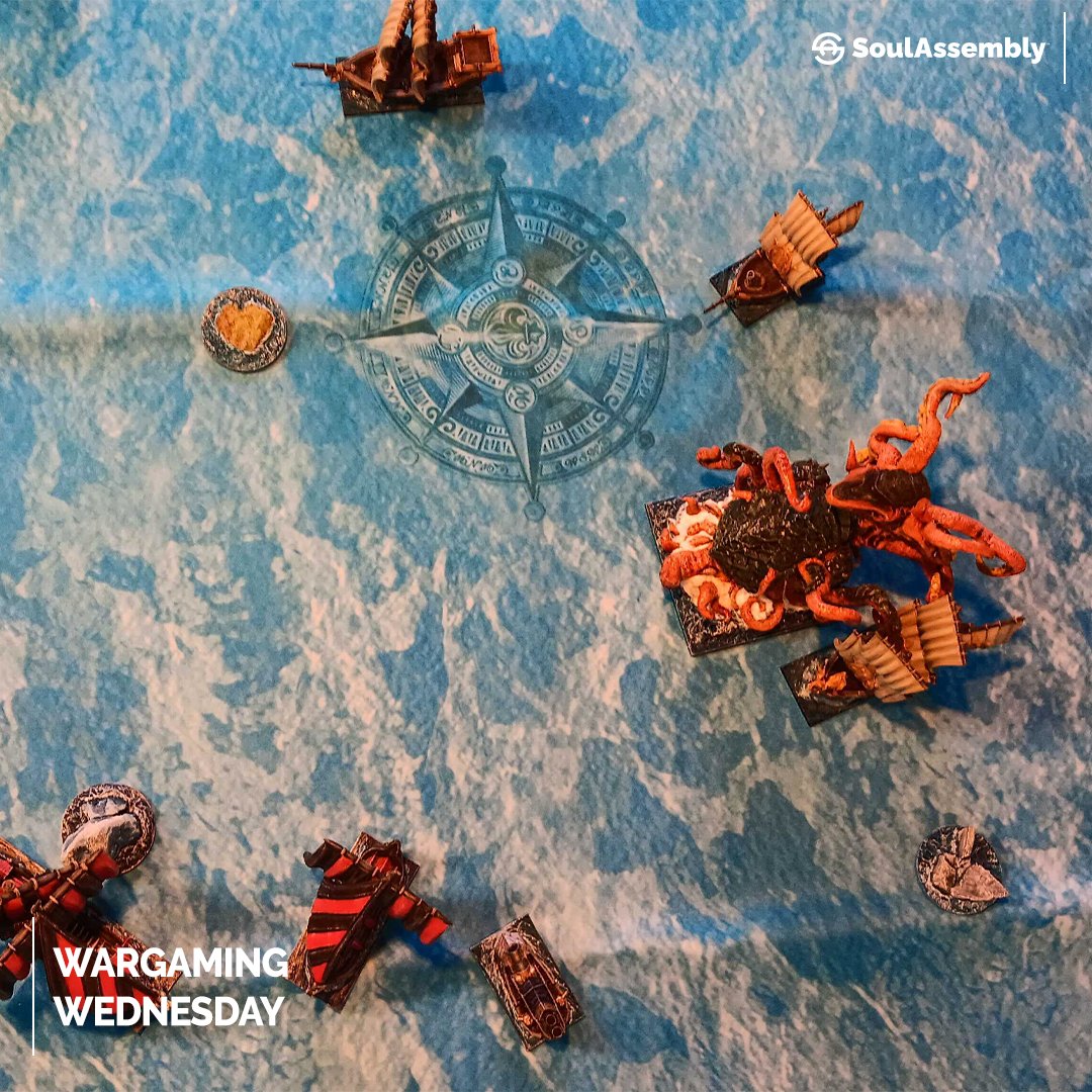 Yesterday, we embarked on an epic maritime adventure in Capture the Kraken in 'Kings of War: Armada' by Mantic Games 'Kings of War: Armada' by Mantic Games, and it was an absolute blast! 🌊⚓

#companyculture #tabletopgaming #kingsofwar