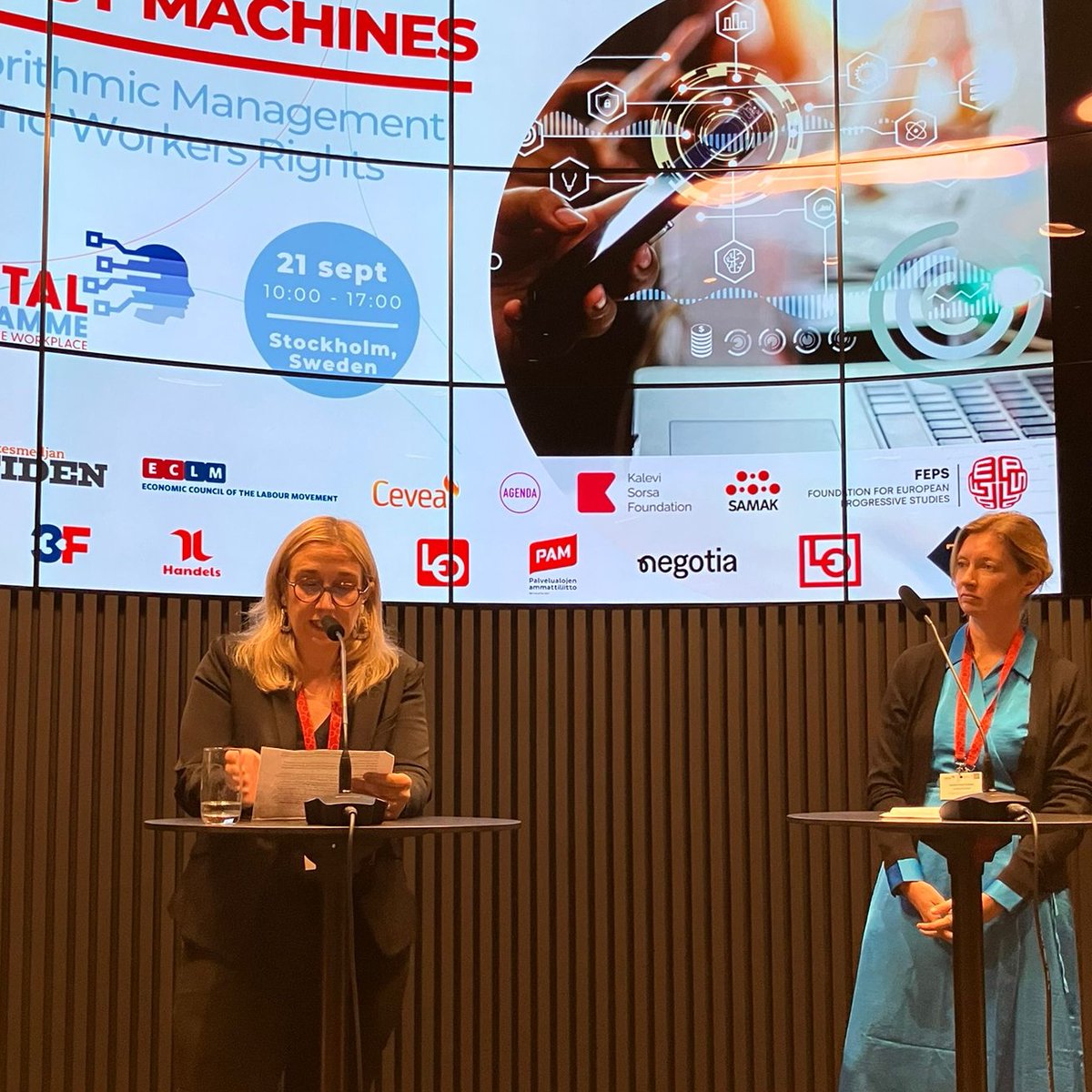 FEPS_Europe's tweet photo. "We must collaborate to ensure a responsible use of #AI at the workplace. We must promote transparency about the objectives of AI"
@KBirkeDaniels Director @FES_Nordics
A big thank you to all those who participated in the launch of the #DigitalProgramme https://t.co/SZGppIICDC