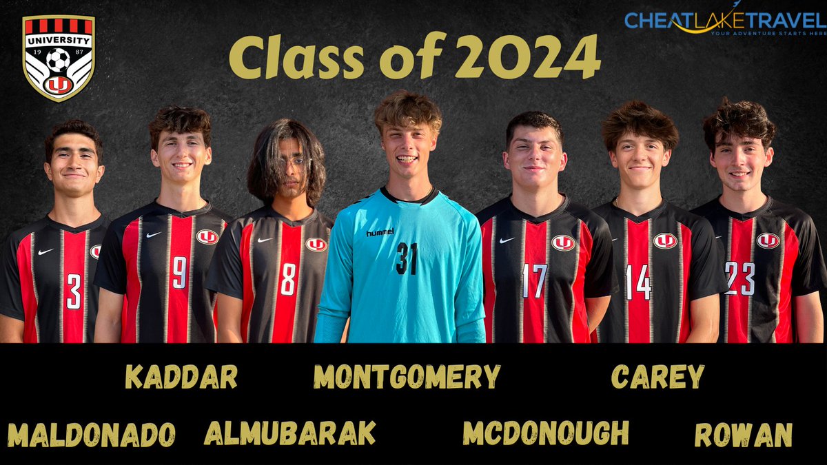 UHS Hawks Boys' Soccer (@uhshawkssoccer) on Twitter photo SENIOR NIGHT!!
Tonight, we honor our 7 seniors as we host Keyser at 7:15pm. Please come out and show some appreciation for the service of our Boys' Soccer Class of 2024!
Catch the livestream here: youtube.com/@universityhaw…
Sponsored by <a href="/CheatLakeTravel/">Cheat Lake Travel</a> SENIOR NIGHT!!
Tonight, we honor our 7 seniors as we host Keyser at 7:15pm. Please come out and show some appreciation for the service of our Boys' Soccer Class of 2024!
Catch the livestream here: youtube.com/@universityhaw…
Sponsored by <a href="/CheatLakeTravel/">Cheat Lake Travel</a>