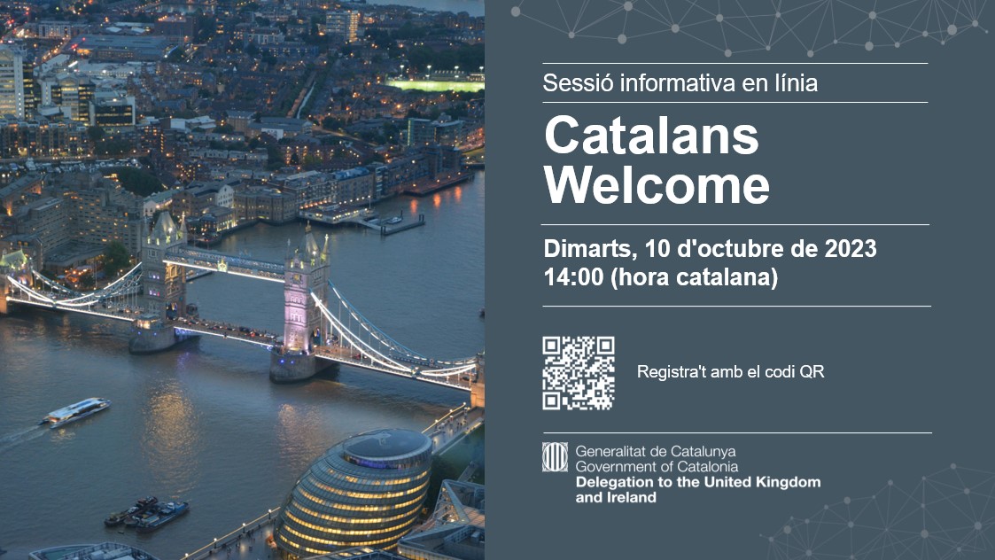 Catalan Gov. United Kingdom and Ireland (@catalonia_uk) on Twitter photo 🇬🇧Vols venir a viure al Regne Unit? 
⁉️Tens dubtes sobre visats, canvis post-Brexit i preguntes sense respondre?
💻T'ho aclarim en una nova sessió online de 'Catalans Weclome'! 
🗓️10/10
⏰ 2pm (hora catalana) 🇬🇧Vols venir a viure al Regne Unit? 
⁉️Tens dubtes sobre visats, canvis post-Brexit i preguntes sense respondre?
💻T'ho aclarim en una nova sessió online de 'Catalans Weclome'! 
🗓️10/10
⏰ 2pm (hora catalana)