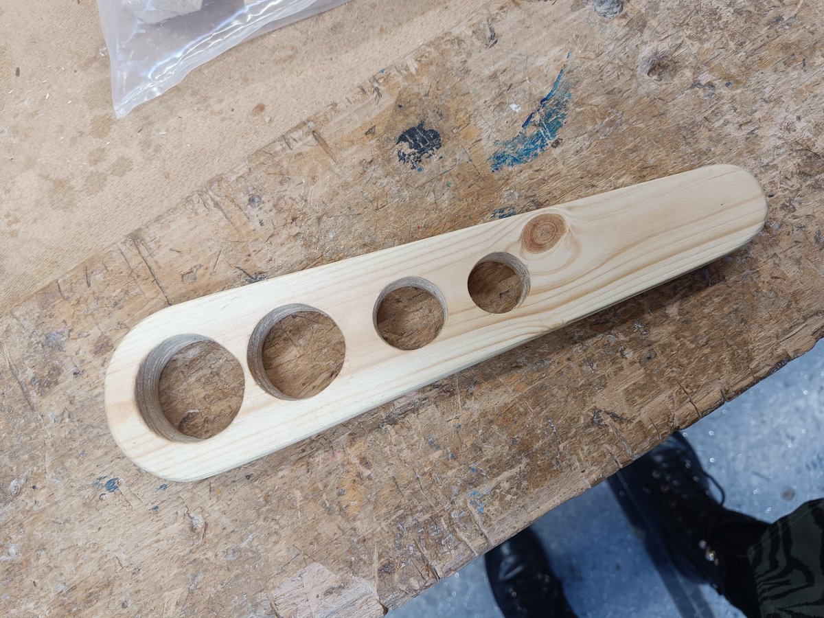 S3 pupil has completed the spaghetti measure and is close to finishing his turnery for the kitchen roll holder.

First attempt at rolling a bead and the results have made me a proud teacher 😁 <a href="/HillparkSec/">Hillpark Secondary</a> <a href="/HillparkTech/">Hillpark Technologies Faculty</a>