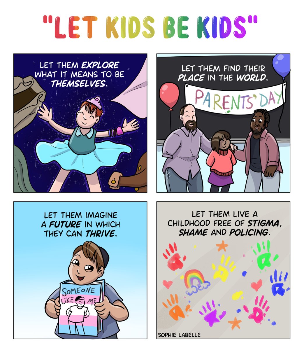Let kids be kids. Especially the ones who were forced to hold hateful signs yesterday across Canada.