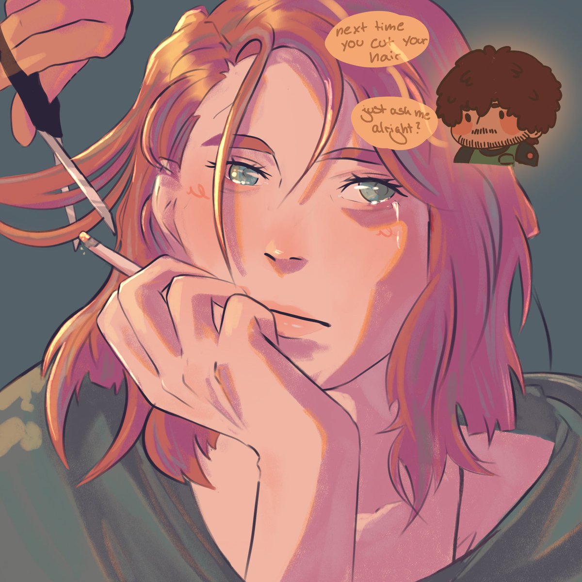 Tobonsy's tweet photo. Headcanon where Carlos cut and dyed Jill hair after Resi 5 ❤️

{ #ResidentEvil #ResidentEvilart }
{ #JillValentine #Residentevil3 } https://t.co/lJojnpoQEx