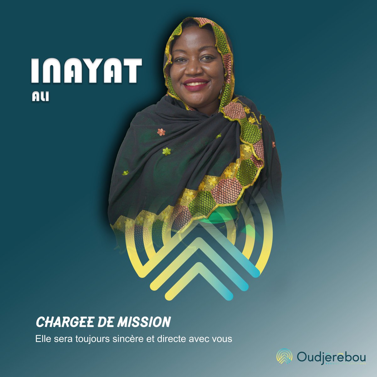 oudjerebou's tweet photo. Découvrez Madame 𝐈𝐧𝐚𝐲𝐚𝐭 𝐀𝐥𝐢 notre superbe chargée de mission. 👐 

😁OUDJEREBOU est heureux de compter parmi nous, une femme rigoureuse, joviale et très franche. 

➡️Recevez le meilleur des accueils avec OUDJEREBOU votre couveuse d'entreprise de Mayotte. https://t.co/Dlq2gGoQAf