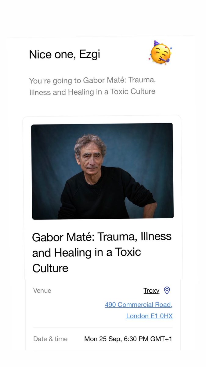 ezgitsk's tweet photo. Very excited too see Dr. Gabor Maté live at his conference 🤩🎉 https://t.co/mw6PhQI0yB