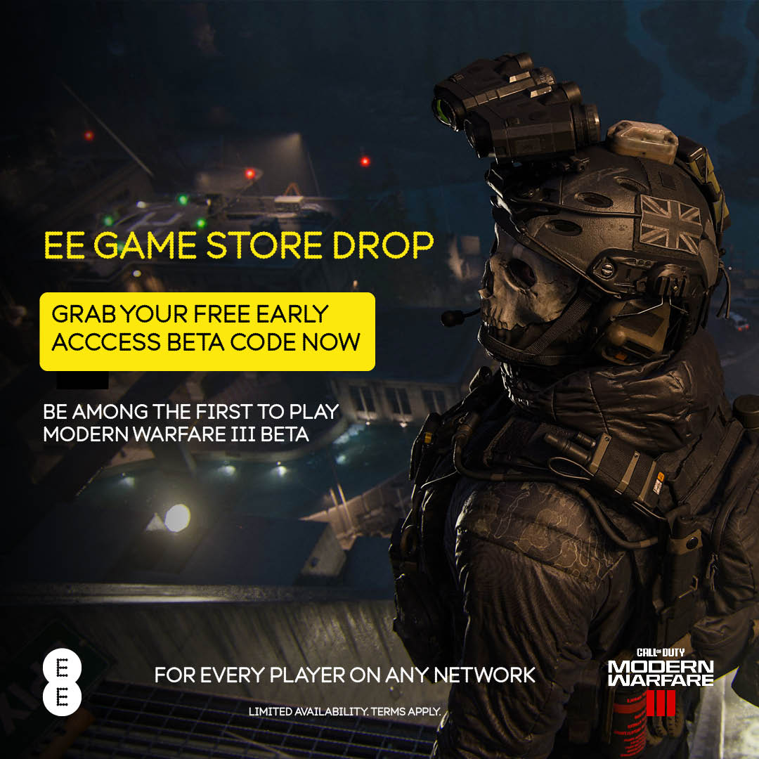EE on X: Get your tactical advantage to play the Call of Duty: Modern  Warfare III Early Access Beta. 🎮 Claim your free code now:    / X