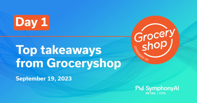 felipecarrela's tweet photo. Our man @Mike Troy is on the ground at #Groceryshop2023 bringing you daily highlights! The @SymphonyAI Retail CPG content guru gives you highlights from the presentations from Kroger's and Ahold Delhaize US's CEOs, Loblaw's SVP of Digital, and more.... https://t.co/ZGYnDtSvZ3 https://t.co/wZmwdvB45G