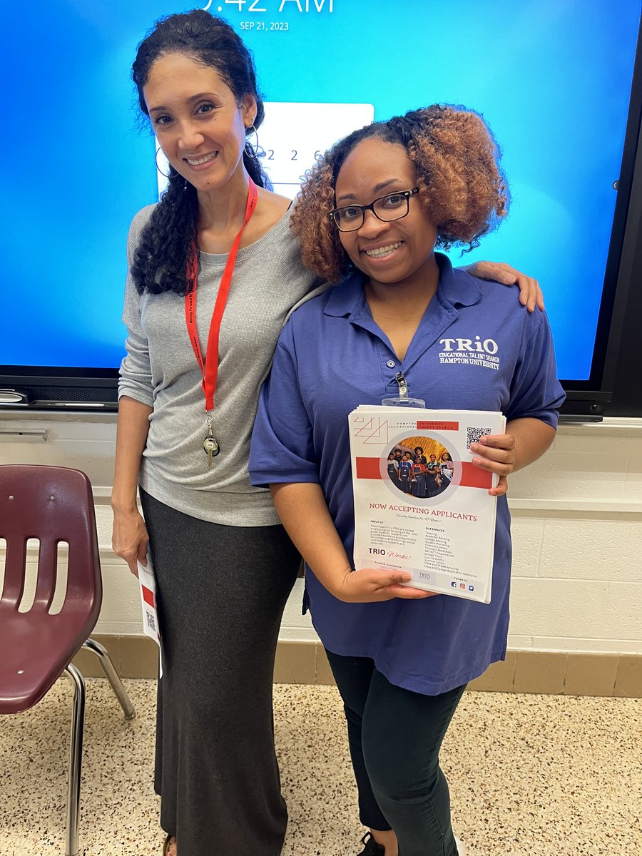 FESTarrantMS's tweet photo. Thank you Hampton Univ. TRIO Educational Talent Search for supporting our ELL students. @TarrantMiddle @cmomont8 @educator_rucker @TandieTaliafer1 @_HamptonU https://t.co/LPhvEa2cob