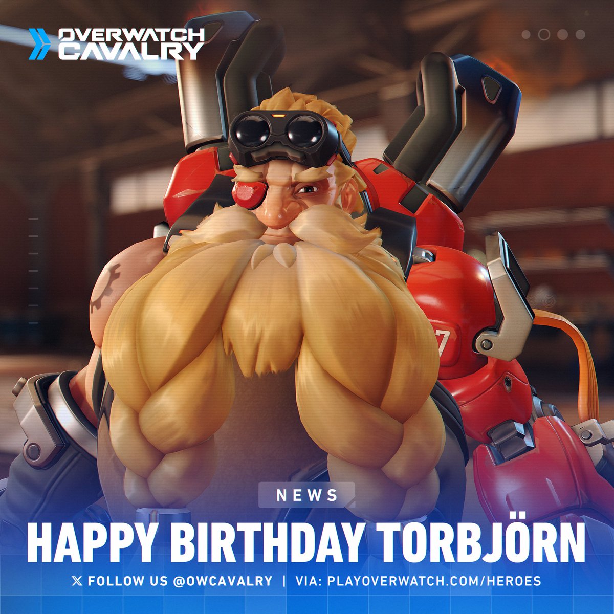 Happy Birthday to Torbjörn, the ingenious engineer from #Overwatch2 🧰🎂