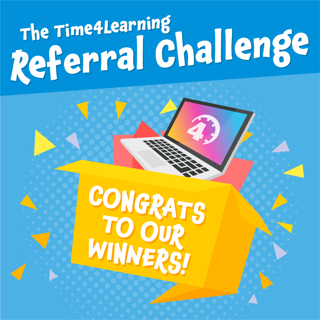 Time4Learning's tweet image. 📣 📣  We are excited to announce the winners of our Referral Challenge! 🌟 🌟 Crystal Cassidy, Jacquelyn Snell, and Jeanette Wellman 🌟 🌟 will each soon enjoy a brand new 15.6″ full HD Touch-Screen Chromebook (ARV: $479)! (Watch your email to claim your prize!) #Time4Learning