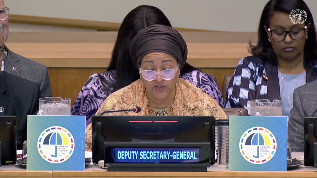 'They must ensure universal access to sexual and reproductive health care services for girls and women, while focusing on the most vulnerable populations,' says @AminaJMohammed, @UN Deputy Secretary-General, at #UHCHLM