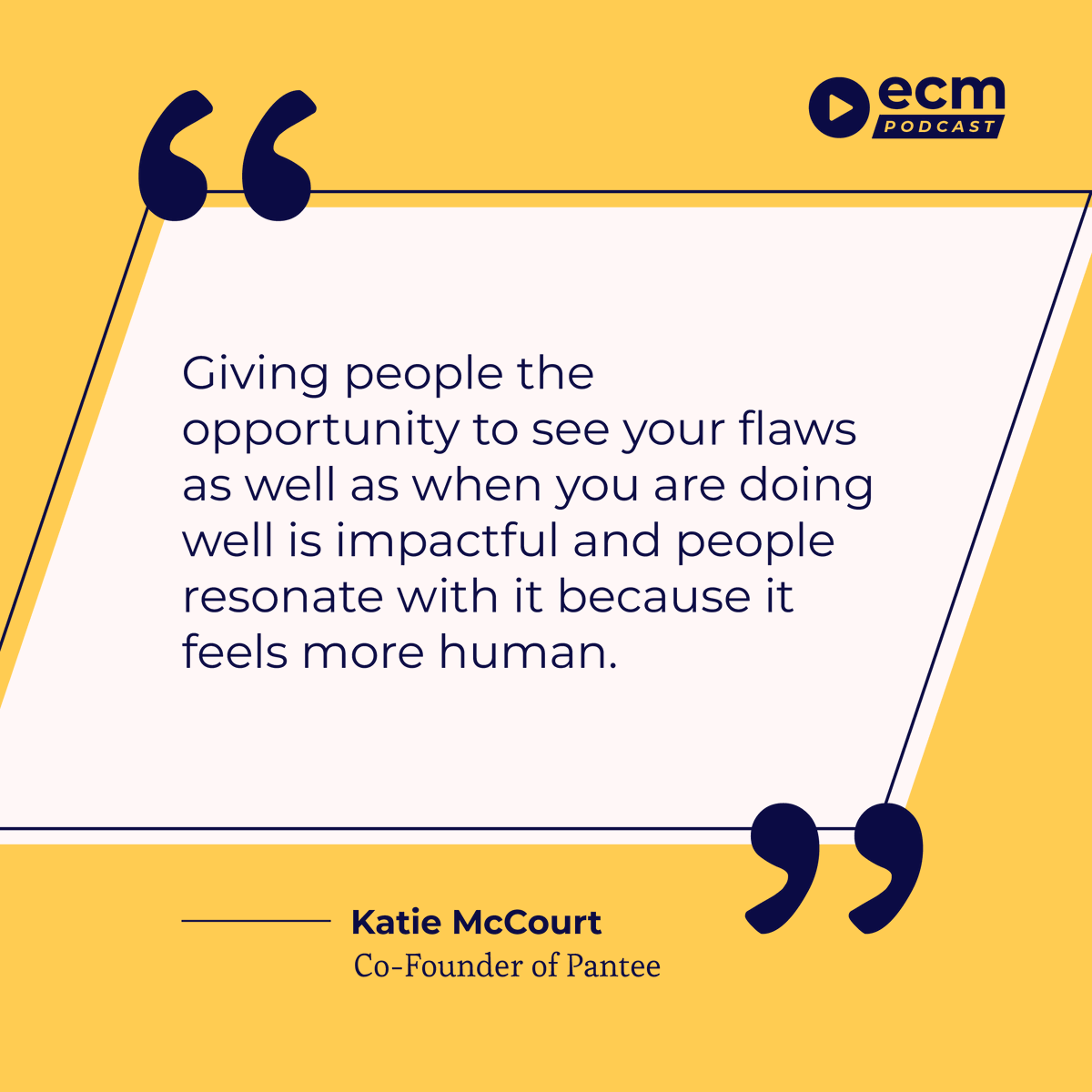 In this episode, host Francois Marchand is joined by Katie McCourt—Co-Founder of Pantee—to talk about how to align your customers’ values and your own brand values within your ecommerce business strategy. 💡

&gt;&gt; loom.ly/81U00gY

#Ecommerce #CustomerValues #Podcast