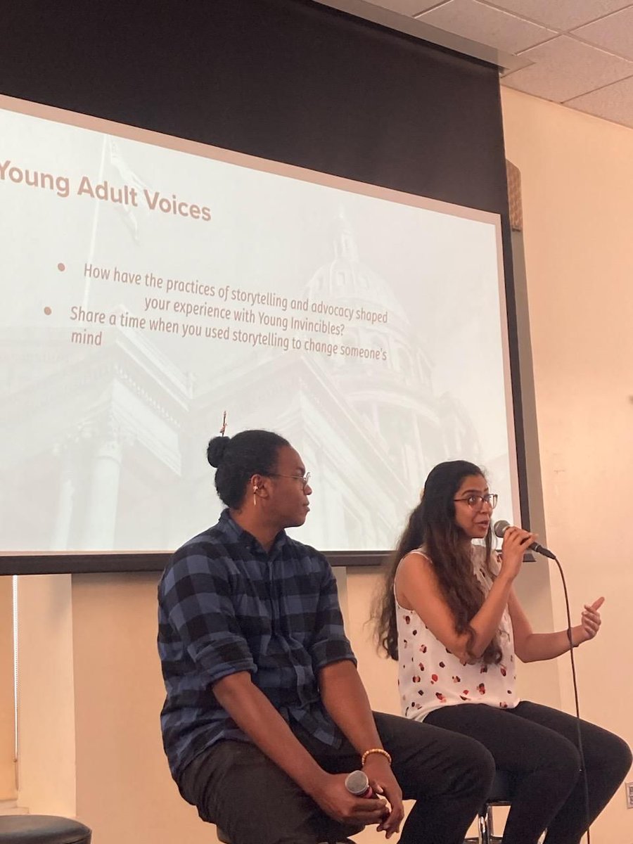 YoungInvincible's tweet photo. #YICO's Regional Director, Melanie Kesner, and two YAP alums attended the Career Connected Education Conference! They had a great time presenting the best practices for a pathways-focused education-to-workforce system and the power of storytelling! https://t.co/hu5dA3tewh
