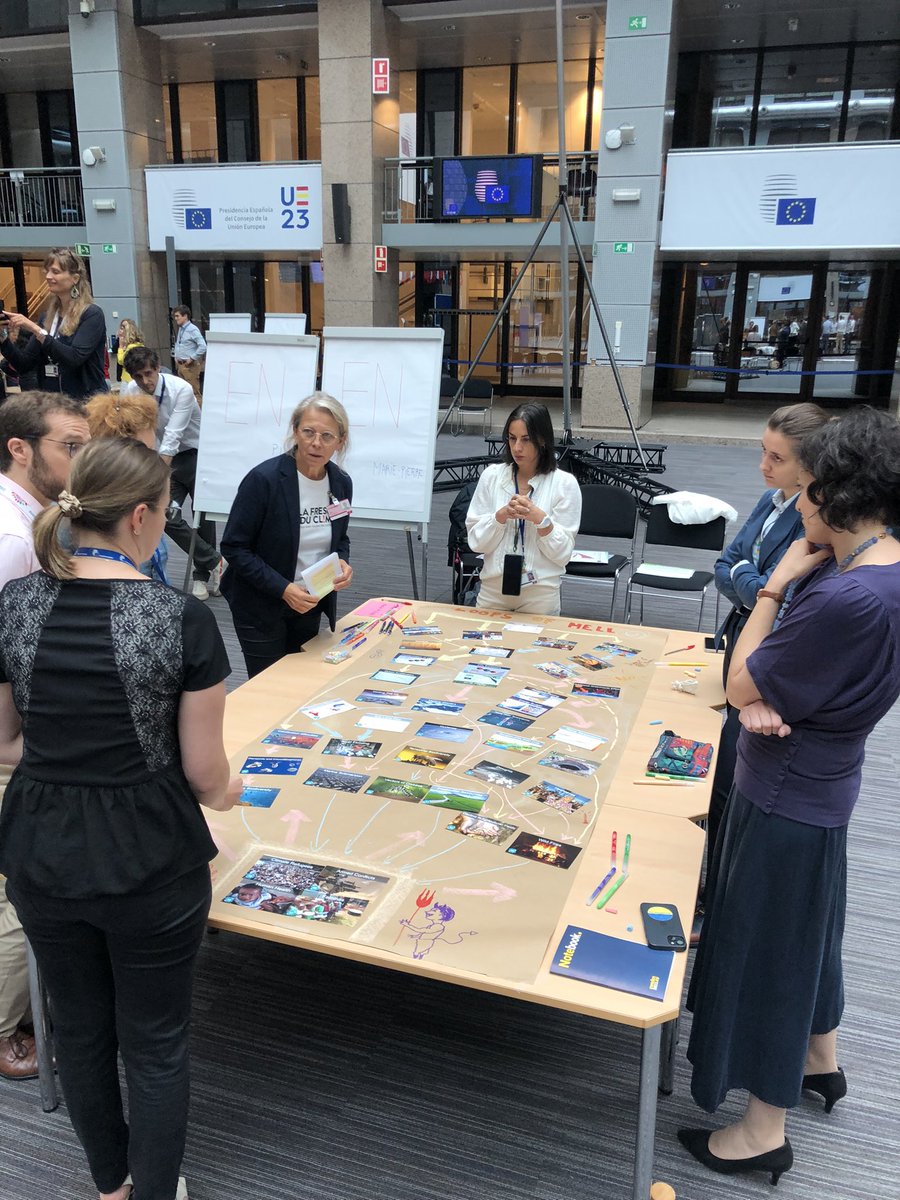 Mariagal's tweet photo. Thank you @climate_fresk / @FresqueDuClimat for making us feel happy, sad, angry, worried, surprise, and committed at the same time. 

Together we can make a difference and stop “the loops of hell” (fresk title chosen by my group).

Thank you @EUCouncil for organising! https://t.co/GSIueIOQ7c