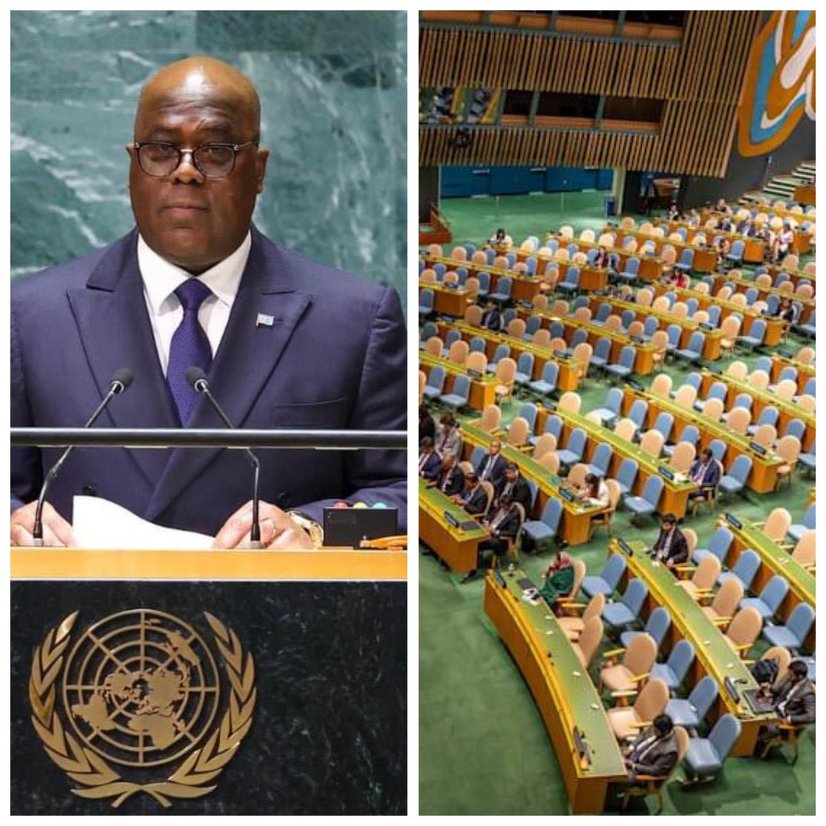 <a href="/BonheurMuamba4/">Bonheur Muamba 4 🇨🇩</a> Celui qui a écrit et lui a recommandé de lire à haute voix cette absurdité devrait être limogé illico ! Pire, il s'adressait à une salle vide de dignitaires, à l'exception de sa délégation ! 🤣