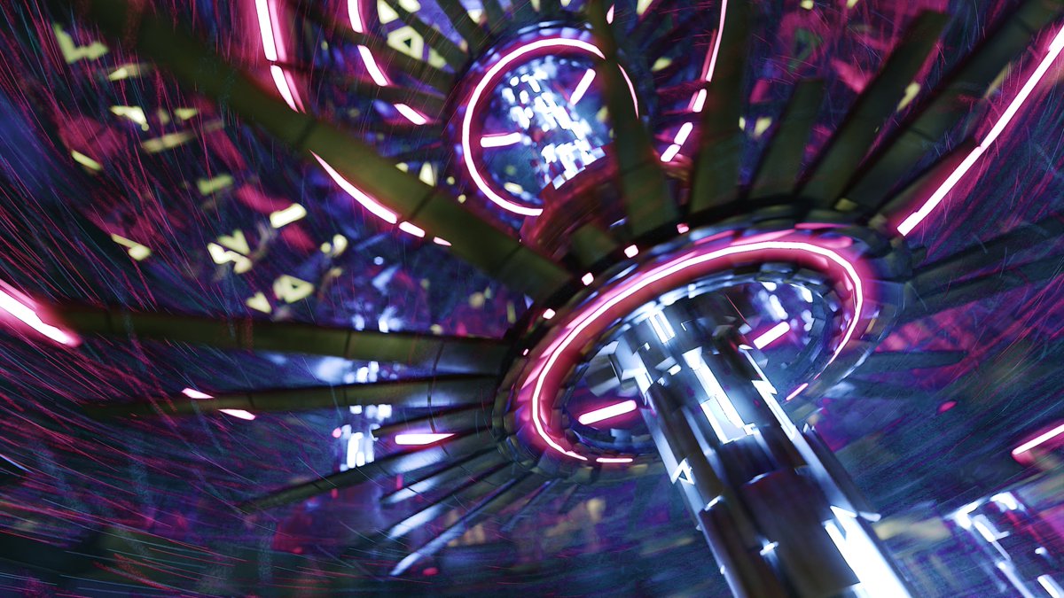 Aphoryze's tweet photo. Couple art pieces that I created in #Blender - a derelict concrete interior and some kind of a scifi machine thing. Both were rendered with Cycles. https://t.co/vNaUcw8h3e
