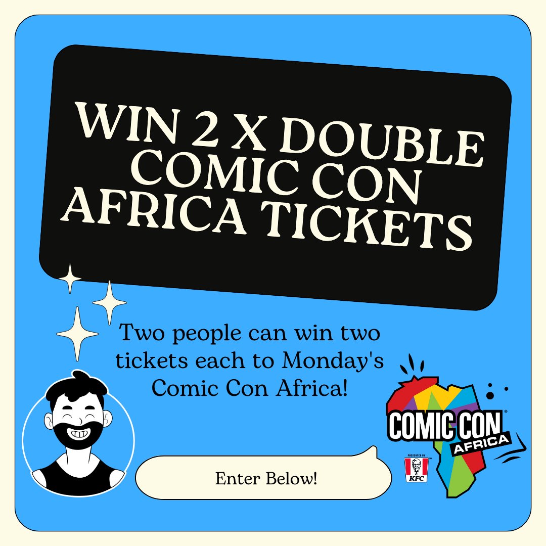 The Something Guy ๐ฟ๐ฆ (@thesomethingguy) on Twitter photo Hey everyone, get ready for some epic news! I've got two sets of double tickets for <a href="/ComicConAfrica/">Comic Con Africa</a> Monday session up for grabs! And guess what? Monday is a public holidayโtalk about perfect timing!
Want in? It's super easy! Just hit that follow button on my profile and tag Hey everyone, get ready for some epic news! I've got two sets of double tickets for <a href="/ComicConAfrica/">Comic Con Africa</a> Monday session up for grabs! And guess what? Monday is a public holidayโtalk about perfect timing!
Want in? It's super easy! Just hit that follow button on my profile and tag