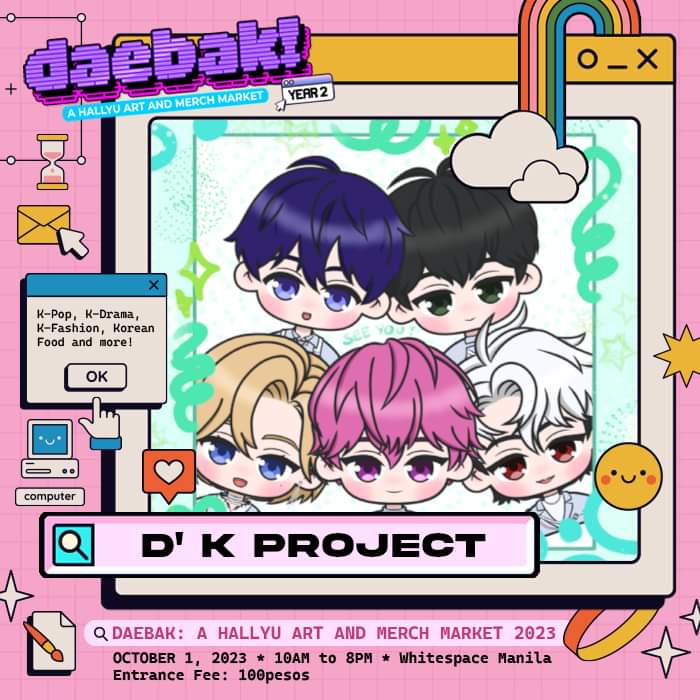 StickerConMNL's tweet photo. 🫰🏻D' K Project🫰🏻

D' K Project is a shop selling K-pop and K-wave related stuff such as fanarts, official photocards, album and fansite merch. Come and visit her table this upcoming Daebak 2023.

📱 Twt: @DKProject23
📱 IG: dkproject23
💻 Shopee: dkproject23 https://t.co/xTVAYOjYZD