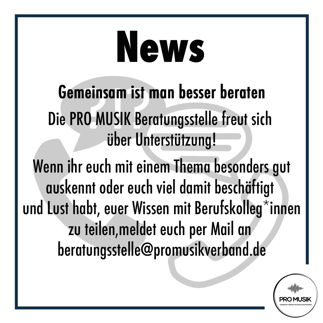 ProMusikVerband's tweet photo. https://t.co/mcE6kNlUZo
