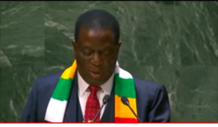 Cde ED #UNG78 SPEECH: KEY TAKEAWAYS‼️

✅Reform UN Security Council as espoused in the Ezulwini Consensus 

✅Paris Agreement on climate change should be honored.

✅Signs and innovations that the Govt of Zimbabwe is undertaking to ensure the country is food self sufficient…