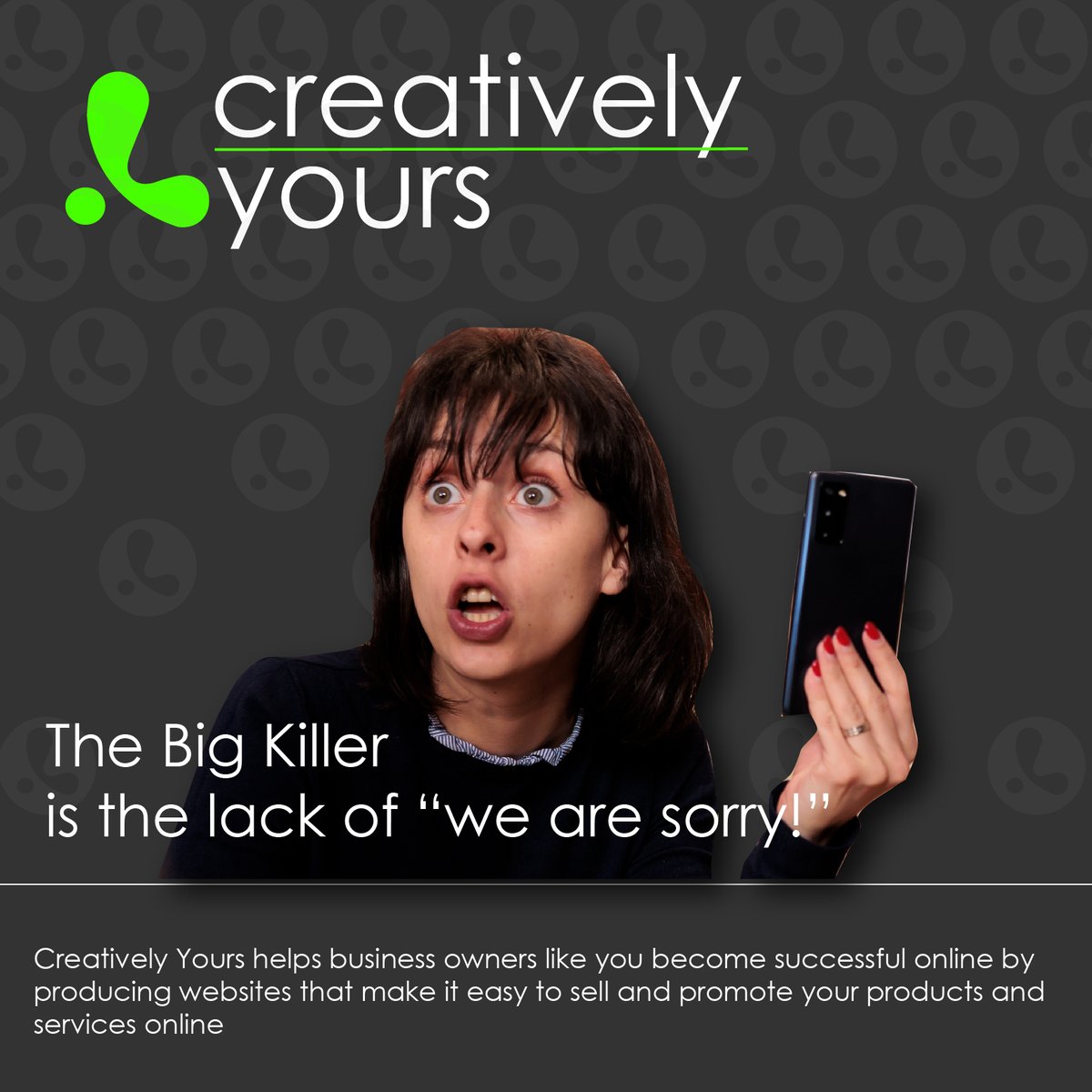 Creativly_Yours's tweet photo. The big killer is the lack of "we are sorry" blog post highlighting the massive impact perceived service can have on your reputation 
https://t.co/LhIAfPeUvp https://t.co/ejiN6nTr8C