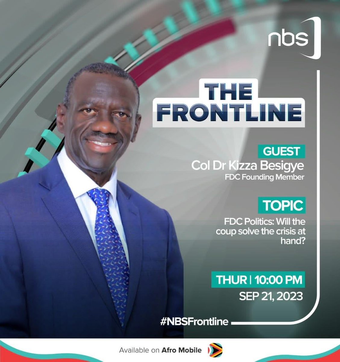 Don’t miss the father of the struggle @kizzabesigye1 on #NBSFrontline