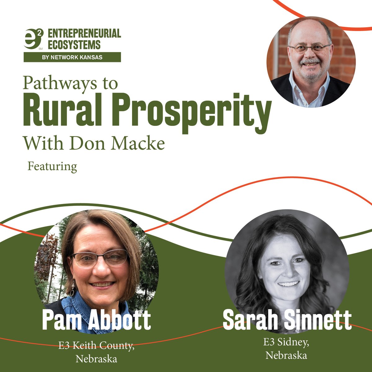 e2ruralcenter's tweet image. New Release: Don Macke explores entrepreneurial initiatives in Nebraska with Pam Abbott and Sarah Sinnett on this edition of Pathways to Rural Prosperity.

Listen here: t.ly/Iva8s