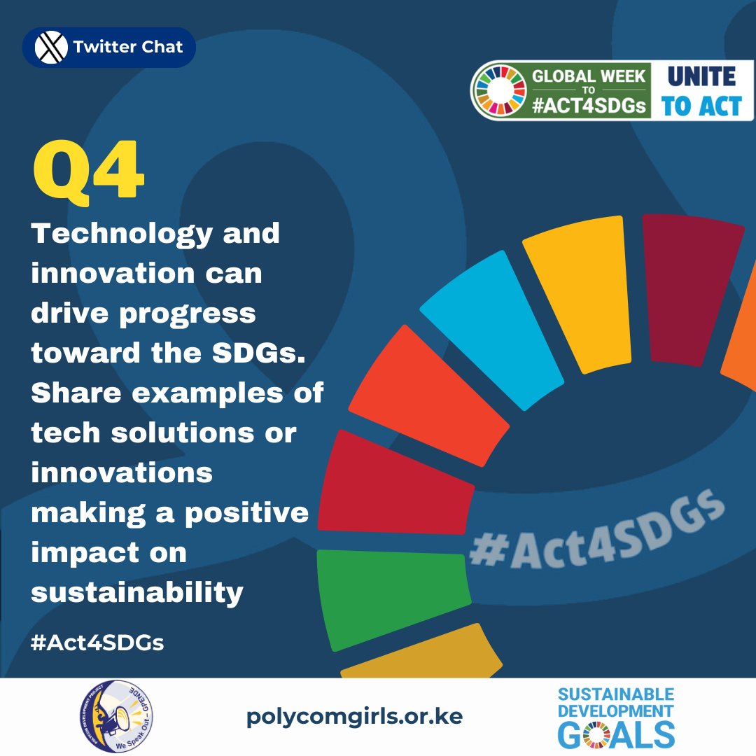 polycomdev's tweet photo. Q4. Technology and innovation can drive progress toward the SDGs. Share examples of tech solutions or innovations making a positive impact on sustainability?
#Act4SDGs #Polycomspeaks #UniteToAct https://t.co/r04eDB6CLd