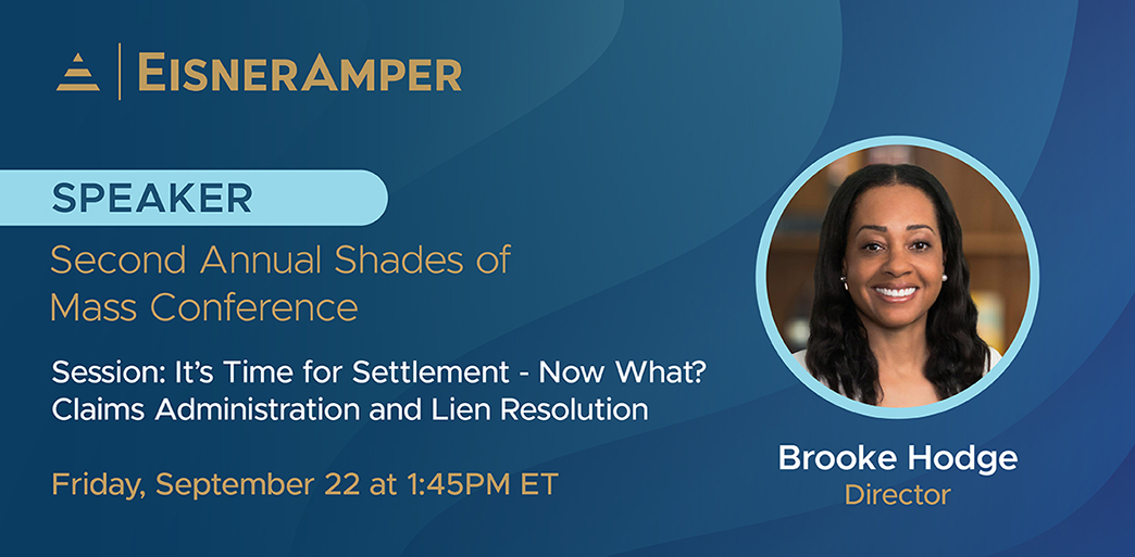 Wondering what to do when it's time for settlement? Join our very own Brooke Hodge as she speaks about claims administration and lien resolution at the Second Annual Shades of Mass Conference on Friday, September 22 at 1:45pm ET. okt.to/yRGiZ8 #claimsadministration #law