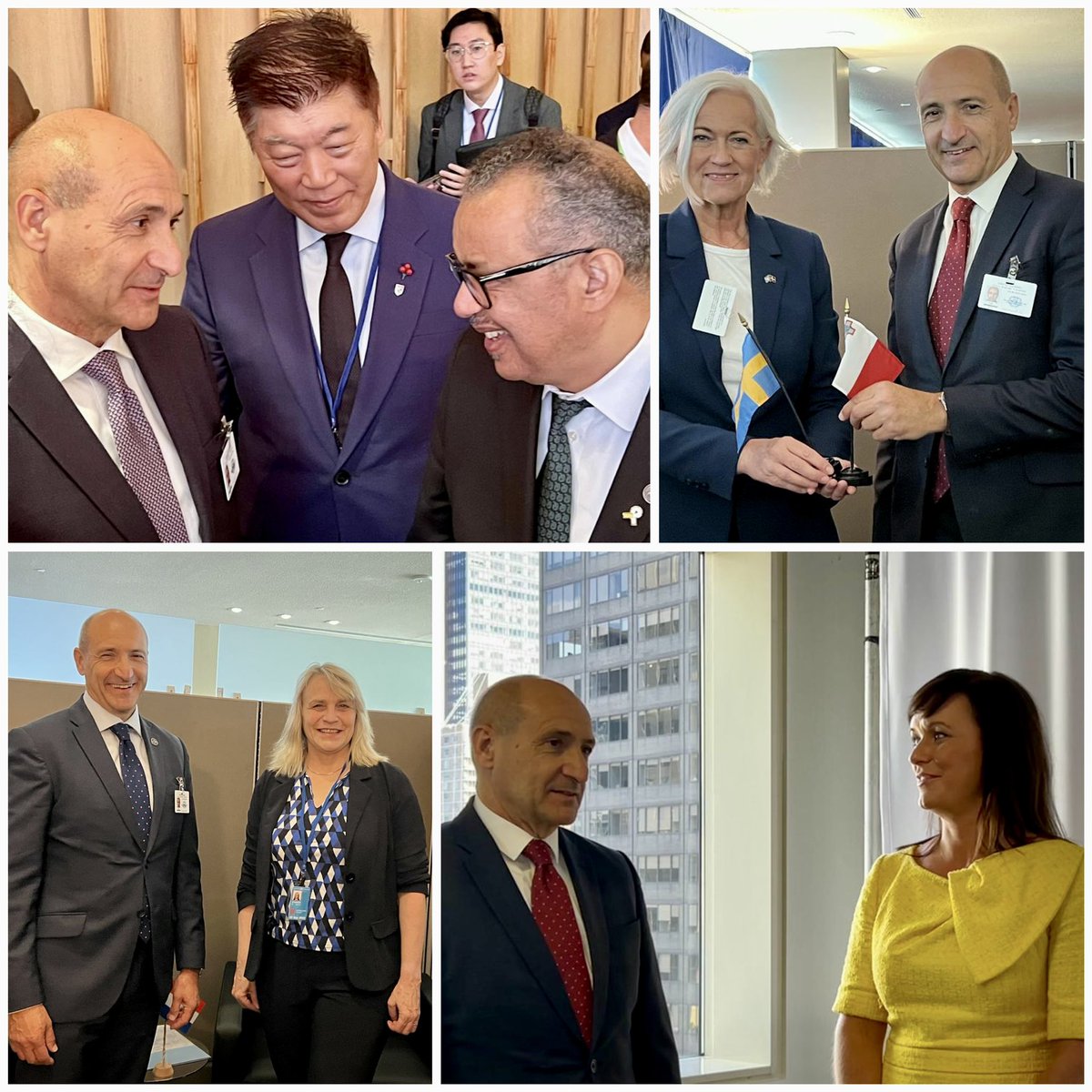 chrisfearne's tweet photo. Laqgħat bilaterali ma’ Ministri tas-Saħħa fil-Ġnus Maqgħuda #UNGA78 https://t.co/7YaBRv4bfU
