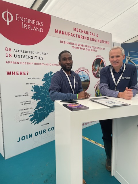 Great day at #Ploughing2023 #EngineeringYourFuture <a href="/EngineerIreland/">Engineers Ireland</a> <a href="/UCDEngArch/">UCD College of Engineering & Architecture</a> <a href="/UCDBioFoodEng/">UCDBiosysFoodEng</a> Free ice cream from Eng-E!