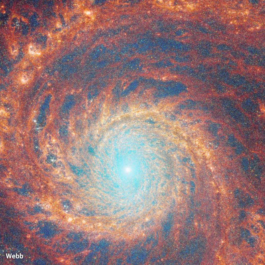 In any light, the Whirlpool Galaxy is a stunner.

Located about 27 million light-years away, this galaxy resides in the constellation Canes Venatici. Hubble has observed it multiple times, and recently, <a href="/NASAWebb/">NASA Webb Telescope</a> joined the party too!

Find out more ⬇️