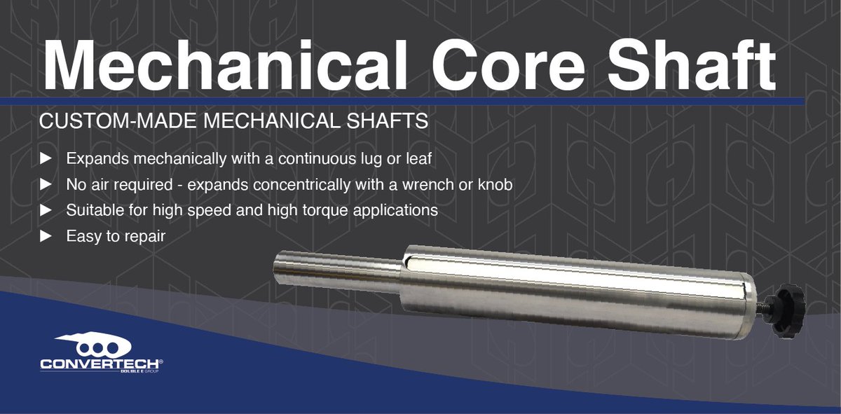 Expandable with a wrench or knob, this custom-made mechanical shaft is perfect for high-speed & high-torque applications. Easy to repair! bit.ly/3ELA9Wl
#convertingindustry #printingindustry #manufacturing #packagingindustry #labelindustry #flexiblepackaging #coreshafts